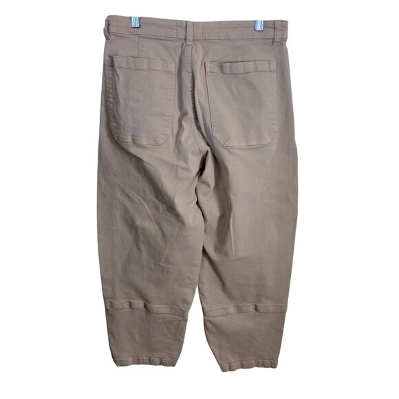 Everlane Utility Barrel Pant Beige Tending Style Color All Season Size 10 - Picture 3 of 10